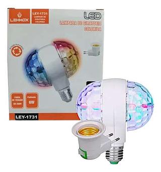 LAMPADA GIRATORIA COLORIDA LED 6W LEHMOX