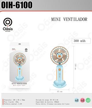 MINI VENTILADOR 300MAH OÀSIS MARKET