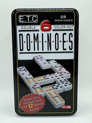 DOMINO COM 12 PEÇAS DOMINOES