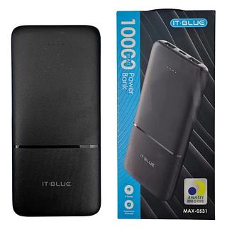 CARREGADOR PORTATIL 10000 MAH POWER BANK IT BLUE