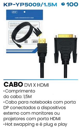 CABO CONVERSOR DVI*HDMI KNUP