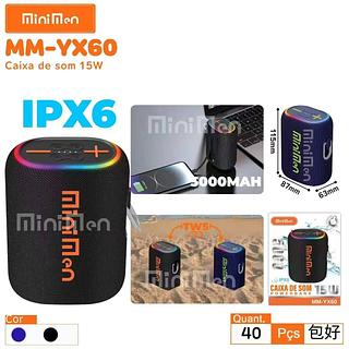 CAIXA DE SOM 15W IPX6 MINIMEN