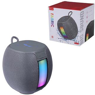 CAIXA DE SOM FABRIC PORTABLE SPEAKE LED UP KBROAD