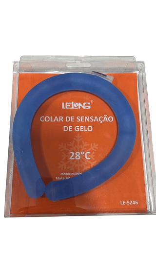 COLAR DE SENSAÇÃO DE GELO 28°C LELONG