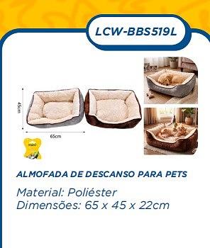 CAMA RETANGULAR/OVAL PELUCIADA PARA PET