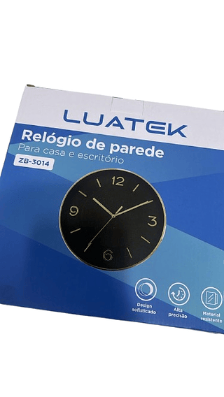 RELOGIO DE PAREDE PARA CASA E ESCRITORIO LUATEK