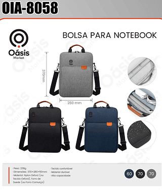 BOLSA PARA NOTEBOOK OÁSIS MARKET
