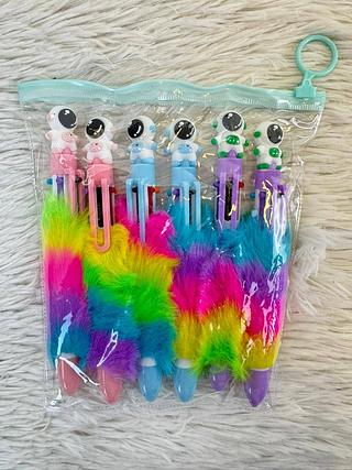MINI CANETA PERSONALIZADA PARA CRIANÇA ASTRONAUTA PACOTE COM 6PCS