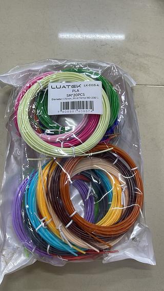 FILAMENTO PLA 5M*20PCS LUATEK