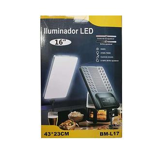 ILUMINADOR LED CORES AJUSTAVEL 43*23CM 16 B-MAX (COM TRIPE 2.1m)