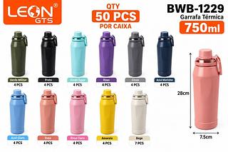 GARRAFA DE AGUA COM CANUDO FLIP 750ML