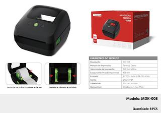 IMPRESSORA TERMICA 240V/2A TOMATE