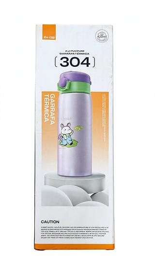 GARRAFA TERMICA 500ML ESPORTIVA 304 AÇO INOXIDÁVEL 55º