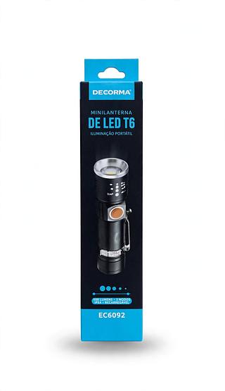 MINI LANTERNA DE LED T6 ECOODA