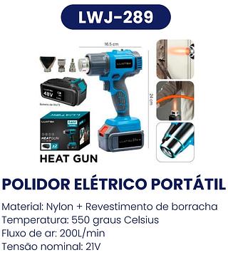 POLIDOR ELETRICO PORTATIL LUATEK