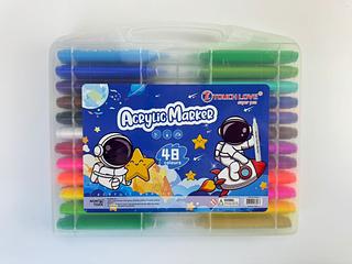 CANETA HIDROGRÁFICA ACRYLIC MARKER 48 COLOURS (7897064260487)