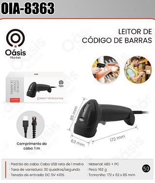 LEITOR DE CODIGO DE BARRAS OASIS MARKET
