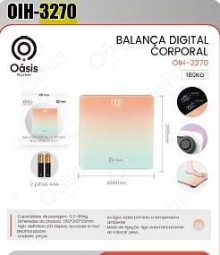 BALANÇA DIGITAL CORPORAL 180KG OASIS MARKET