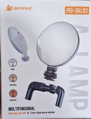 MINI LUMINARIA MULTIFUNCIONAL COM CLIPE PARA CELULAR PEINING
