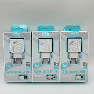 CARREGADOR TURBO 2USB 5.1A LEON GTS