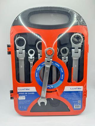 KIT JOGO DE CHAVES CATRACAS 7 PEÇAS LUATEK