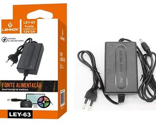 FONTE DE ALIMENTAÇAO 12V/3A LEHMOX