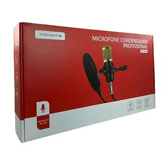 MICROFONE CONDENSADOR PROFISSIONAL TOMATE