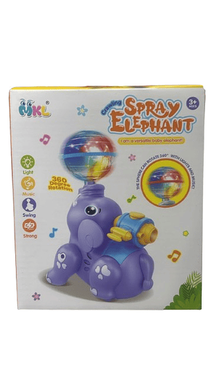 ANIMAIS COM LUZ E SOM SPRAY ELEPHANT 3+AGES MKL