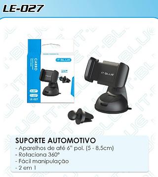 SUPORTE DE CARRO UNIVERSAL PARA CELULAR E CARRO