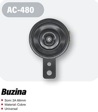 BUZINA 12V-1.5A UNIVERSAL PARA MOTOS ATEC