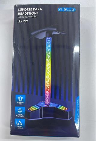 SUPORTE PARA HEADPHONE LUZ DE RESPIRAÇÃO IT-BLUE