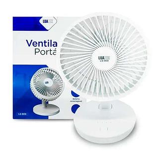 VENTILADOR PORTATIL BATERIA RECARREGAVEL USB LUATEK