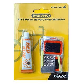 KIT 8 PEÇAS REPARO REMEDO DE PNEU BOMVINK