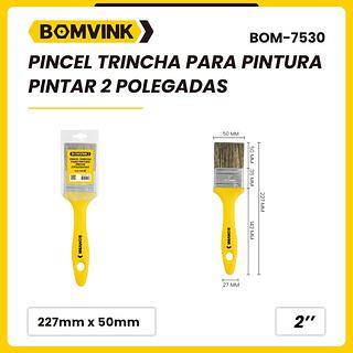 PINCEL TRINCHA PARA PINTURA PINTAR 2 POLEGADAS BOMVINK