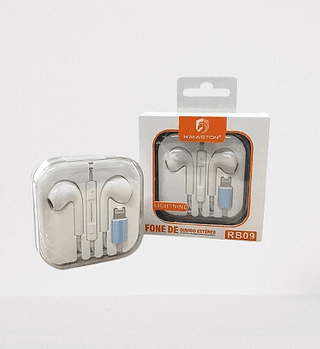 FONE DE OUVIDO ESTEREO PLUGUE LIGHTNING HMASTON