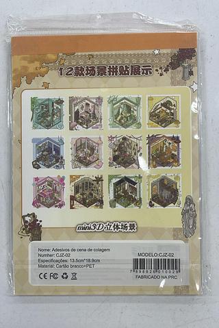 LIVRO DE AUTOCOLANTES DE CENAS EM MINIATURA CODE GOODS
