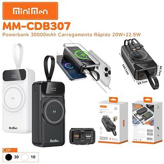 POWER BANK CARREGAMENTO SUPER RAPIDO 30000MAH 22.5W MINIMEN