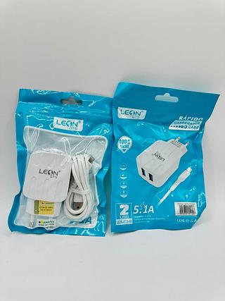 CARREGADOR TURBO 5.1A MICRO V8 2USB LEON GTS
