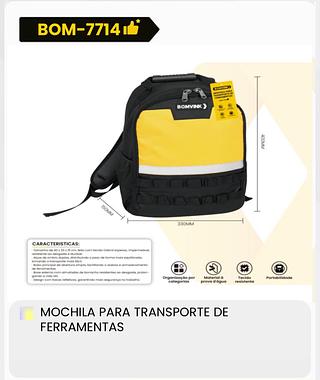 MOCHILA PARA TRANSPORTE DE FERRAMENTAS BOMVINK