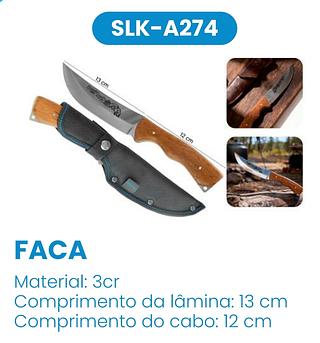 FACA STEACK CHURRASCO CABO MADEIRADO LUATEK