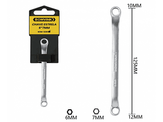 CHAVE ESTRELA 6*7MM BOMVINK