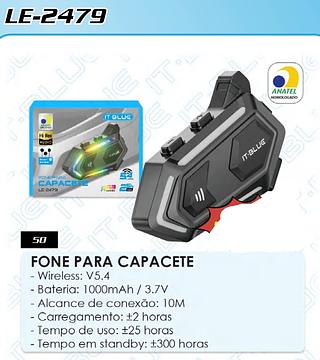 FONE PARA CAPACETE RGB 5.4 IT-BLUE