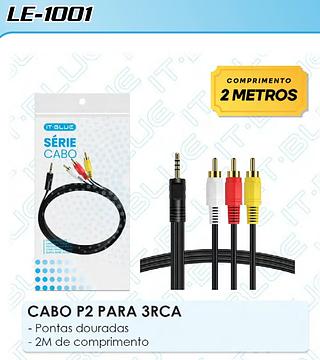 CABO P2 4C+3RCA 2M IT-BLUE