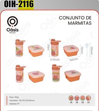 CONJUNTO DE MARMITAS OASIS MARKET