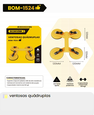 VENTOSAS QUADRUPLAS