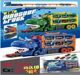 CAMINHÃO DINOSSAURO TRANSPORTADOR 4 EM 1 MCOMEX