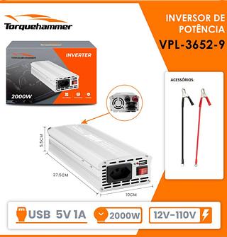 INVERTER 2000W 12V-110V TORQUEHAMMER