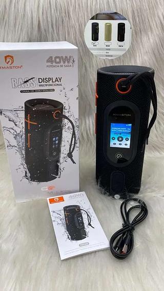 CAIXA DE SOM BASS DISPLAY MULTINFUCIONAL 40W IPX6 HMASTON