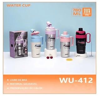 COPO TERMICO SWEET 780ML 304 AÇO INOXIDAVEL 55ºC(COM DESIGN)