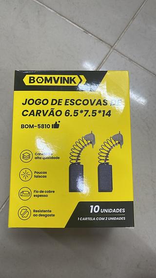 JOGO DE ESCOVAS DE CARVÂO 6.5*7.5*14 BOMVINK